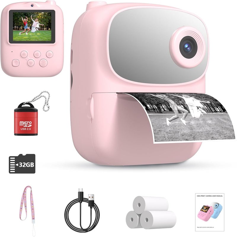 DIGITHINK Kids Instant Print Camera 2025, 32GB Memory, Dual Lens with 2.4-Inch Screen and 1080p HD, Nice Gift for Boys and Girls Ages 4-13, Ideal for Toddlers and Teenagers - Image 1